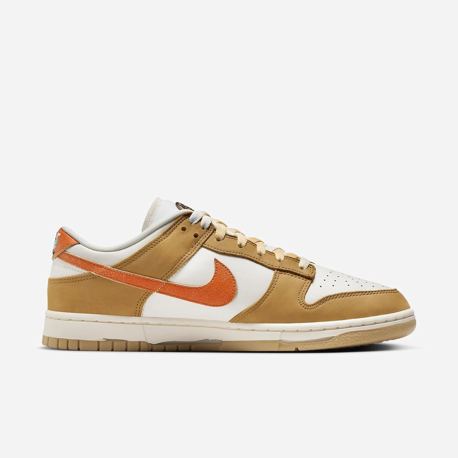 Nike Dunk Low Retro Shoes (HM3729-181, Sail/Coconut Milk/Wheat/Safety Orange)