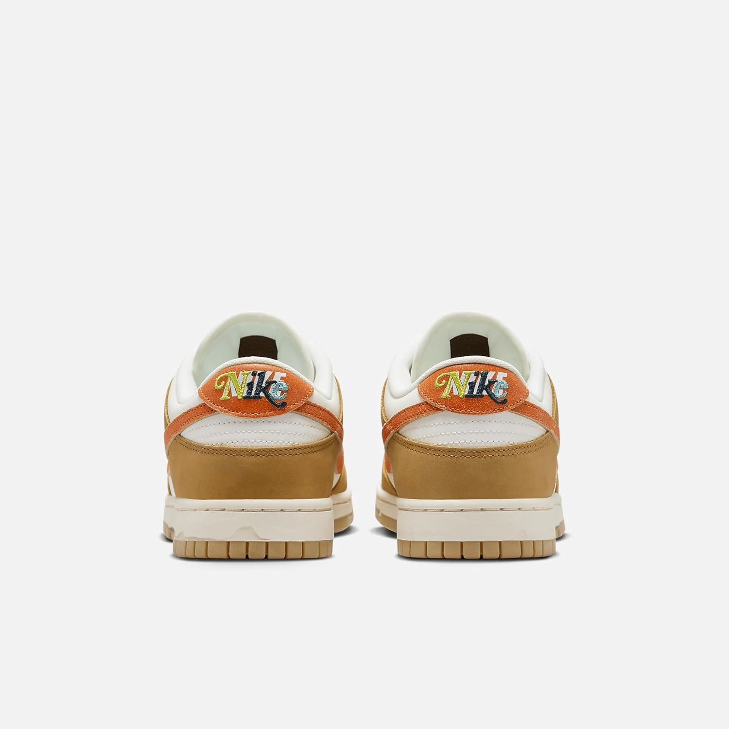 Nike Dunk Low Retro Shoes (HM3729-181, Sail/Coconut Milk/Wheat/Safety Orange)