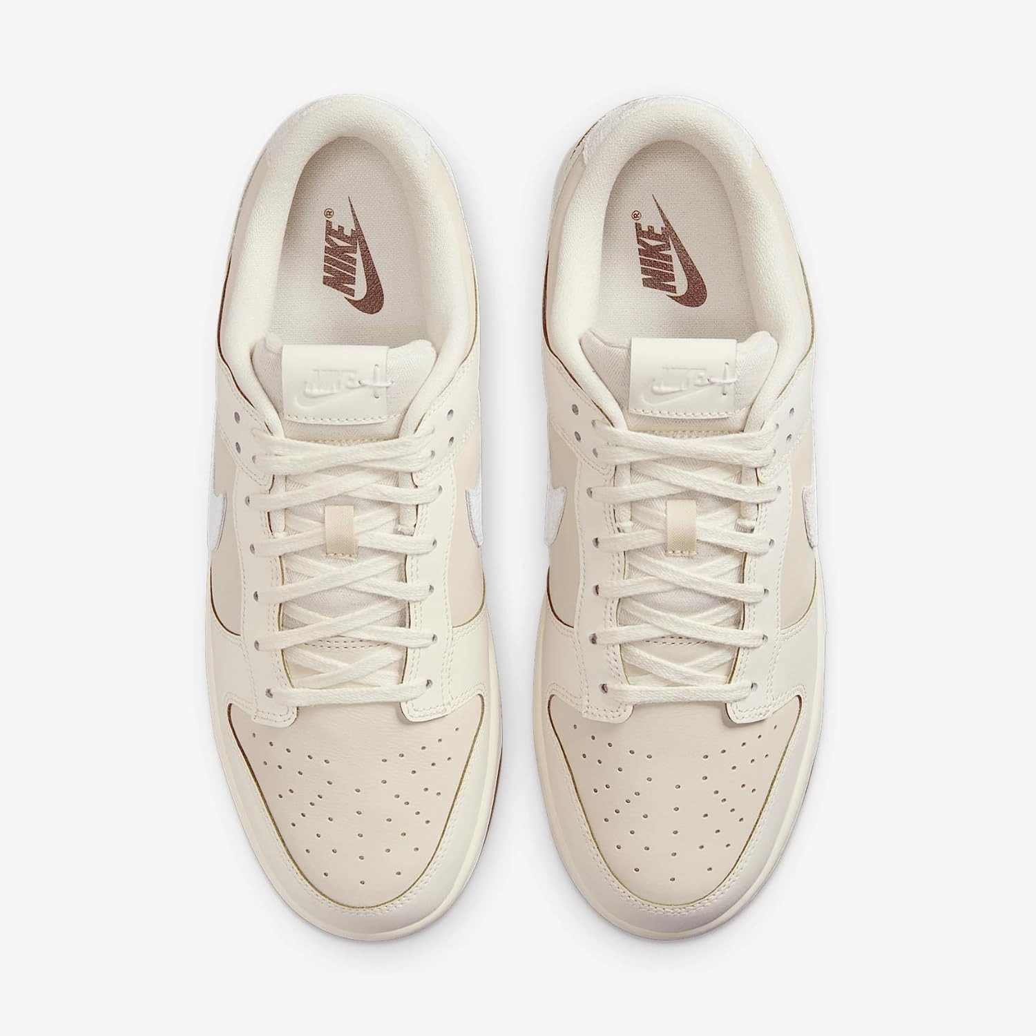 Nike Dunk Low Retro Shoes (IB8864-211, Pearl White/Pale Ivory/Light British Tan/Sail)