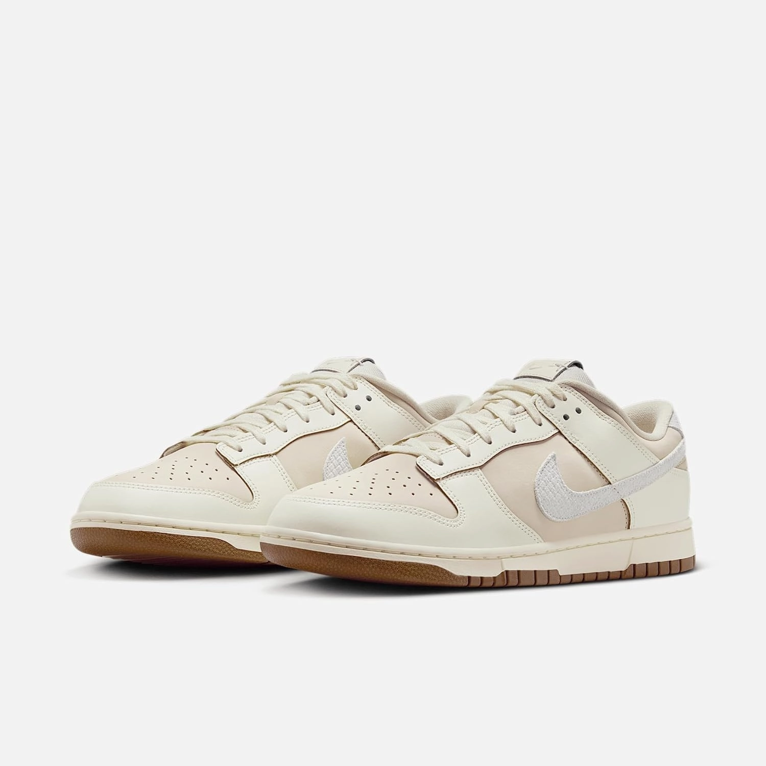Nike Dunk Low Retro Shoes (IB8864-211, Pearl White/Pale Ivory/Light British Tan/Sail)