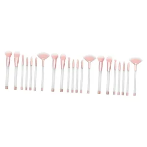 NOLITOY 21 Pcs Makeup Brush Set with Crystal Handle Professional Makeup Brush Kit for Women