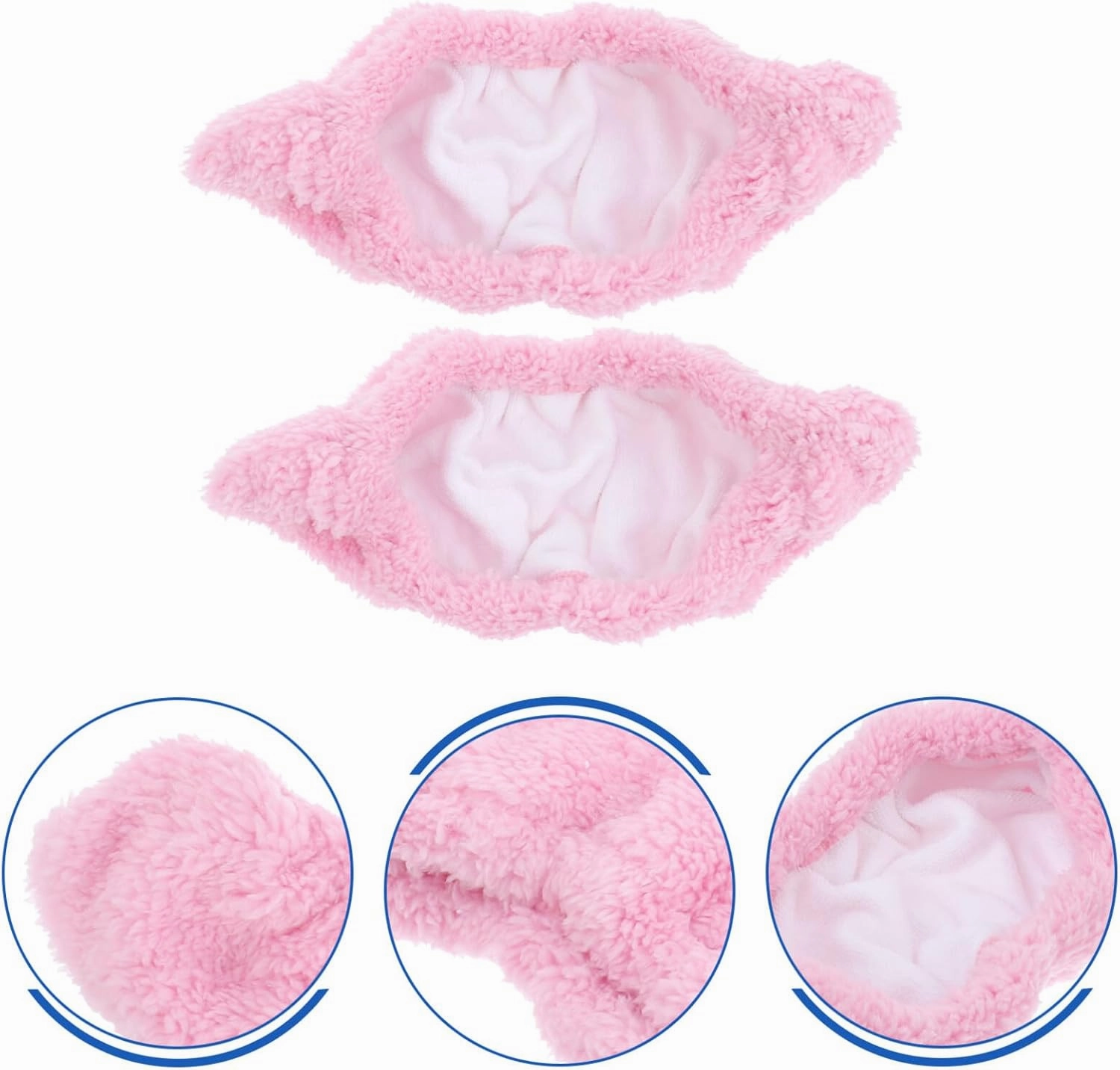 NOLITOY Ice Skate Blade Covers, Elastic Skating Cover Plush Ice Skating Hockey Protectors for Adult Men Women Boys Girls