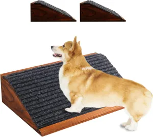 Non-Slip Dog Ramp, 2-Pack Low-Angle Pet Stair Ramp for Small Dogs & Cats for Any Staircase, Gentle Steps Stair Assist for Elderly, Injured Pets