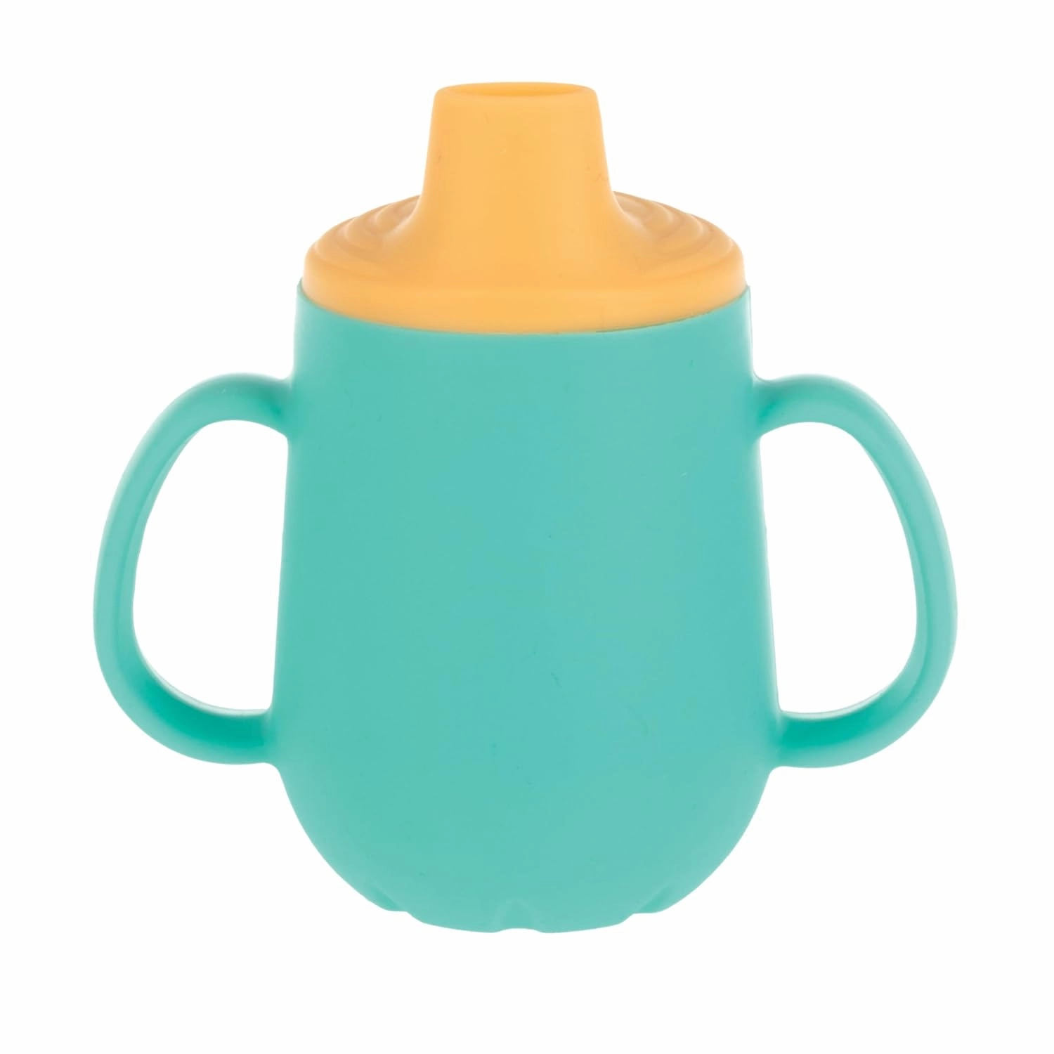 Nuby 3-Stage Training Cup Set - Silicone Tumbler with Spout and Straw Combo - 4 oz - 6  Months - Neutral