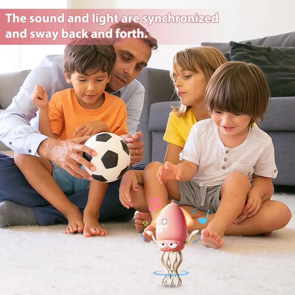 Octopus Interactive Toy for Children Motor Skills Development with Smart Sensor Obstacle Avoidance USB Charging
