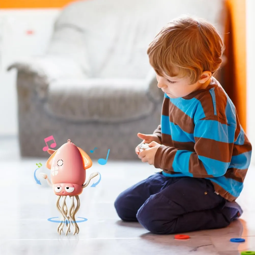 Octopus Interactive Toy for Children Motor Skills Development with Smart Sensor Obstacle Avoidance USB Charging