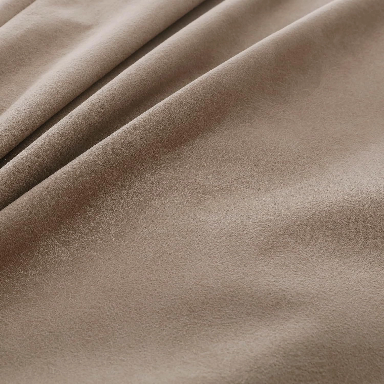 OctoRose Twin Size 39x75x8 inch 3 Side Zipper Classic Soft Micro Suede Futon Cover Sofa Daybed Mattress Slipcover (Waterproof-Tan, Twin Size)