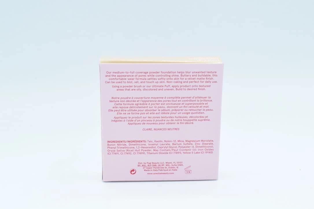 One size Patrick Starrr Turn Up The Base Versatile Powder Foundation - Light 4 (G) Light, Golden Undertones Face Pressed Makeup Medium-to-Full Coverage, Soft Matte Finish 0.28 Ounce