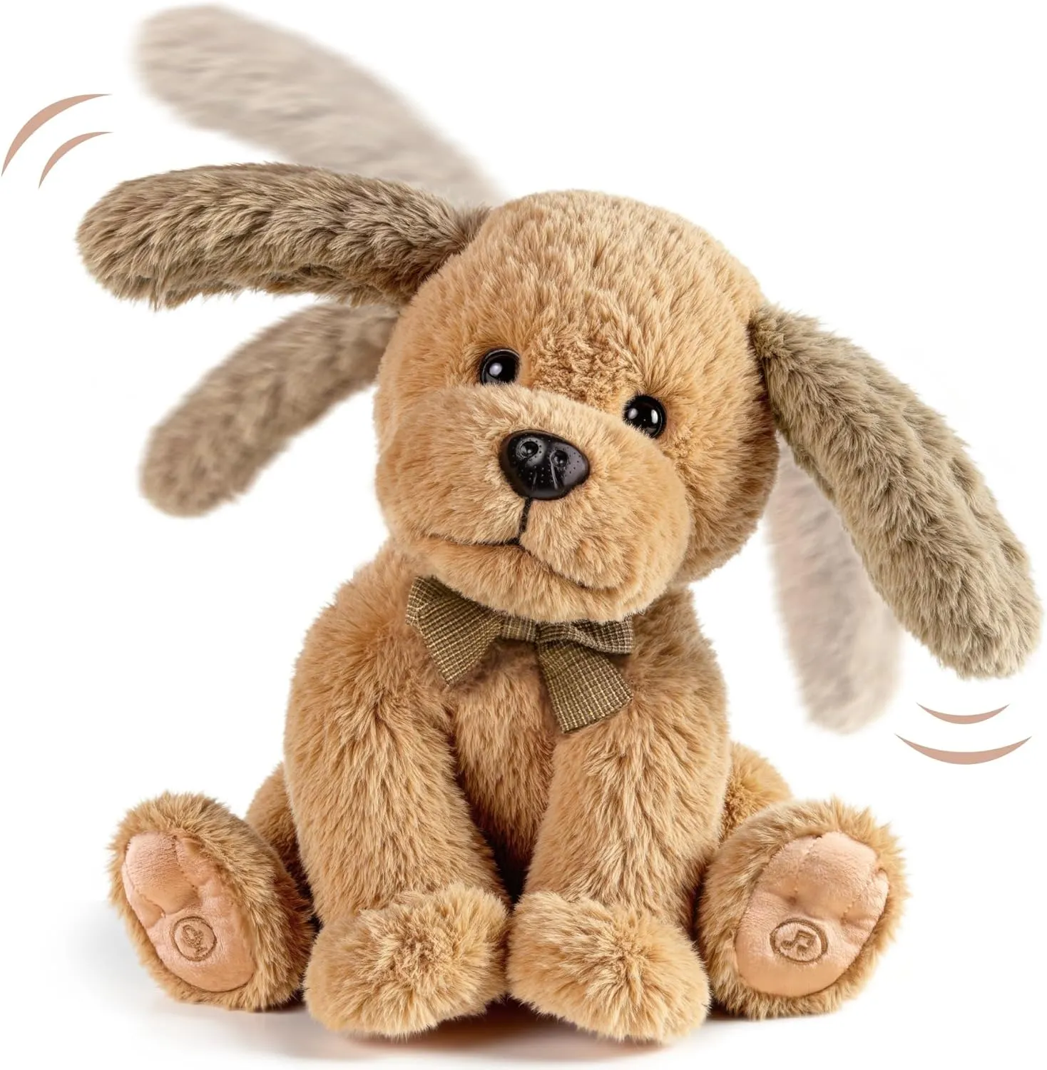 OR OR TU Baby Animated Plush Dog, Interactive Singing Talking Puppy Dog Musical Stuffed Animal Toys, 10”