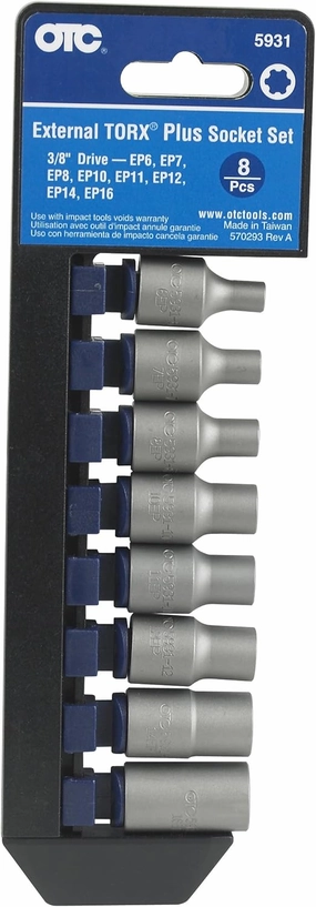 OTC 5931 8-Piece External Torx Plus Socket Set