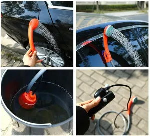 Outdoor Shower Head, Portable Shower Camping Shower, Outdoor Camping Shower Pump, Efficient Shower, Adjustable Water Flow, Suitable for Camping, Garden Watering, Pet Cleaning