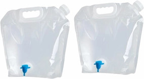 Outdoor Collapsible Water Bag 2 Pieces Portable Water Storage Tank for Sports and Outdoor Adventures