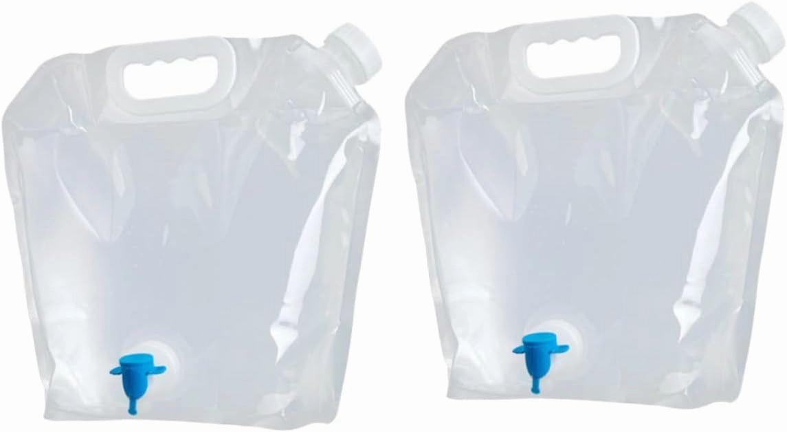Outdoor Collapsible Water Bag 2 Pieces Portable Water Storage Tank for Sports and Outdoor Adventures