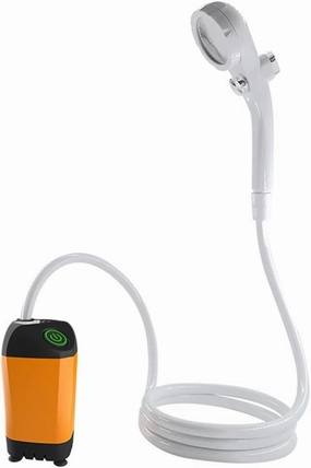 Outdoor Portable Electric Shower Pump Waterproof with Digital Display for Camping Travel Beach