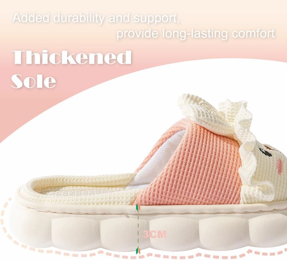 Outdoor Slippers for Women Fluffy House Slippers Open Toe Soft Thick Memory Foam Slippers Non-slip Comfy Fuzzy Indoor Shoes