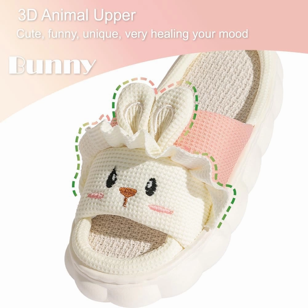 Outdoor Slippers for Women Fluffy House Slippers Open Toe Soft Thick Memory Foam Slippers Non-slip Comfy Fuzzy Indoor Shoes