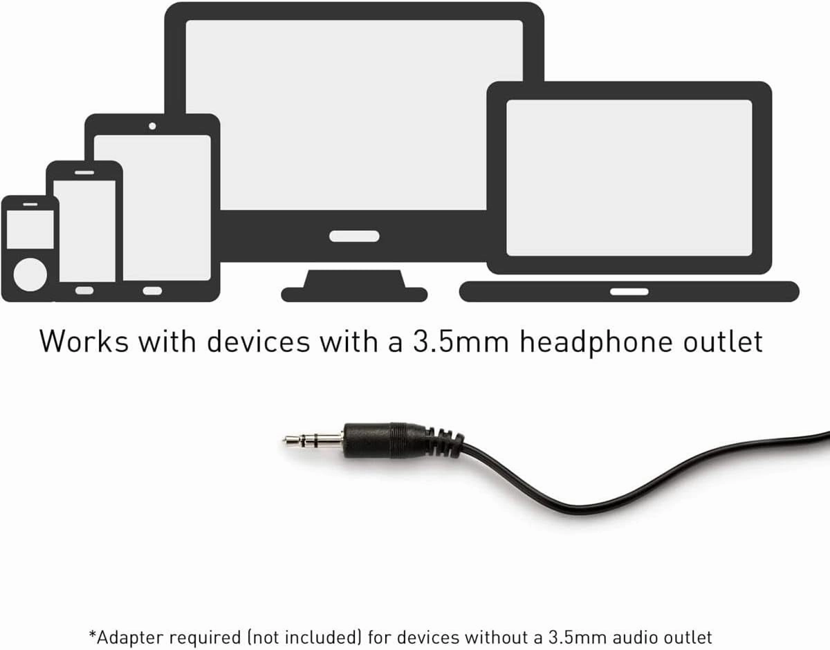 Panasonic Headphones, Lightweight Over the Ear Wired Headphones with Clear Sound and XBS for Extra Bass, Long Cord, 3.5mm Jack for Phones and Laptops – RP-HT161-K (Black)
