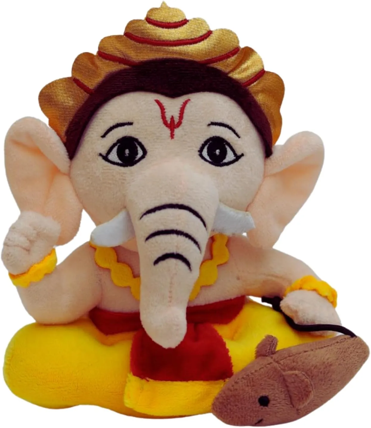 Panda's Box Mantra Chanting Baby Ganesha (Small - 20 CM) | Musical Soft Plush Toy | Best Gift for Infants, Toddlers & Babies