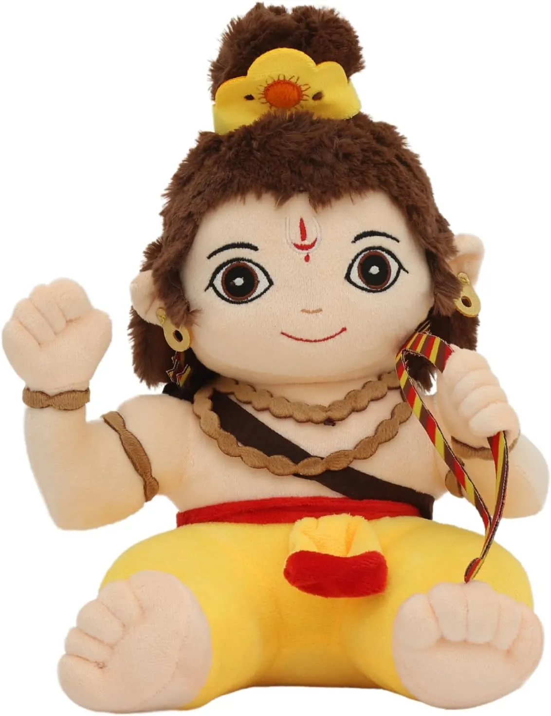 Panda's Box Mantra Chanting Baby Rama (11 Inches) | Musical Soft Plush Toy | Best Gift for Infants, Toddlers & Babies