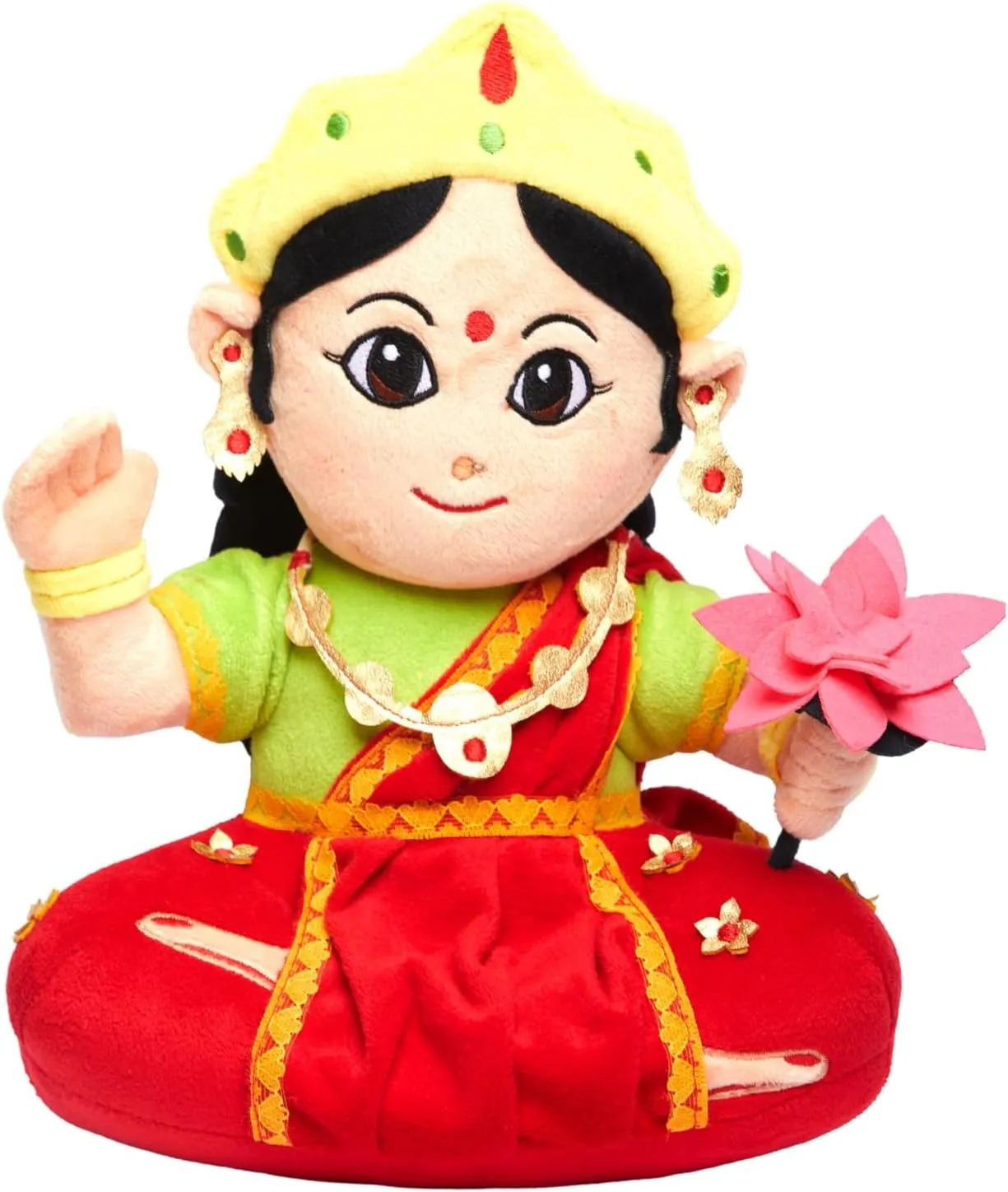 Panda's Box Mantra Chanting Musical Devi Lakshmi Plush Toy | Best Gift for Kids