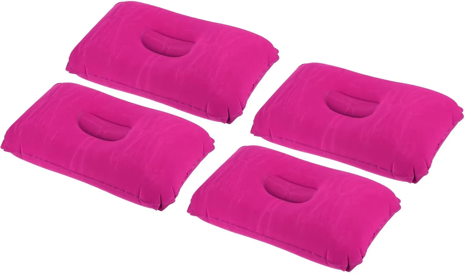 PATIKIL Inflatable Pillow, 4 Pack Ultralight Camping Travel Pillow Desk Rest Neck Support for Hiking Backpacking Office, Pink