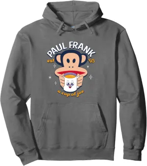 Paul Frank A Cup Of Joe Coffee Julius Monkey Pullover Hoodie