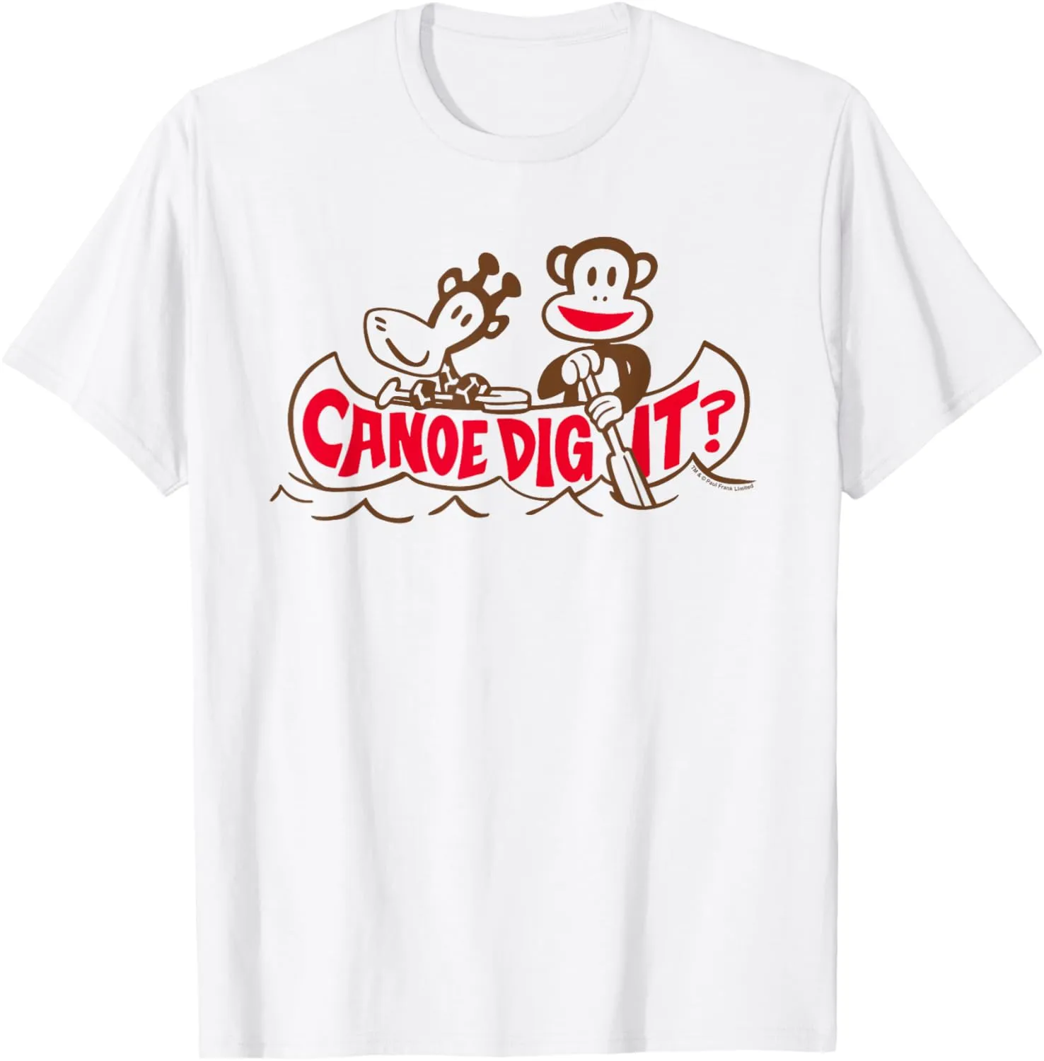 Paul Frank Julius The Monkey & Clancy Canoe Dig It T-Shirt