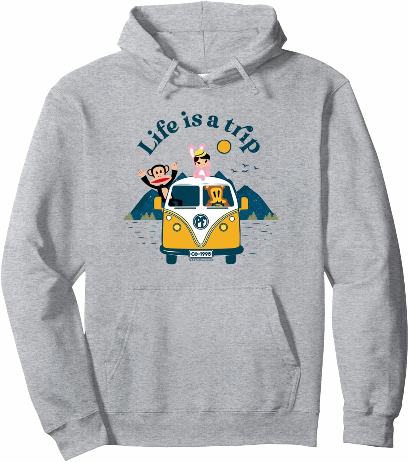 Paul Frank Julius & Co Life Is A Trip Camper Pullover Hoodie