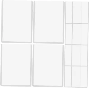 Pcs Mini Playing Card Sleeves Card Protectors for Game Trading Photo Holder Plastic Material