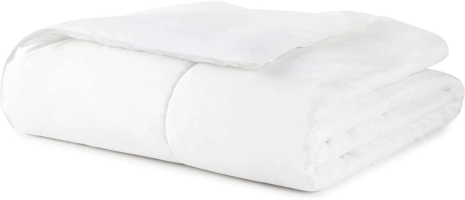 Peacock Alley Down Alternative Duvet – 100% Hypoallergenic Fluffy Duvet Insert, Features of Down – Plush Lightweight All Seasons Comfort, 400 Thread Count Cotton Sateen Sheeting - King/Cali King