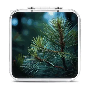Pine Tree Green Needles Switch Game Case Switch Game Holder Cartridge Case Storage 12 Games & 2 Micro Sd Card Slots, Travel Carry Cases, Portable Games Card Storage, Hard Shell, Buckle Closure