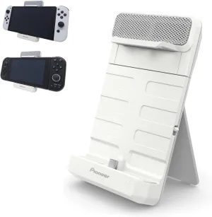 Pioneer Gaming Speaker for Switch/PIMAX - White, Speaker Sound TECTOR USB Type-C Portable Lightweight Surround Stand for Switch/PIMAX, TQ-PG300W