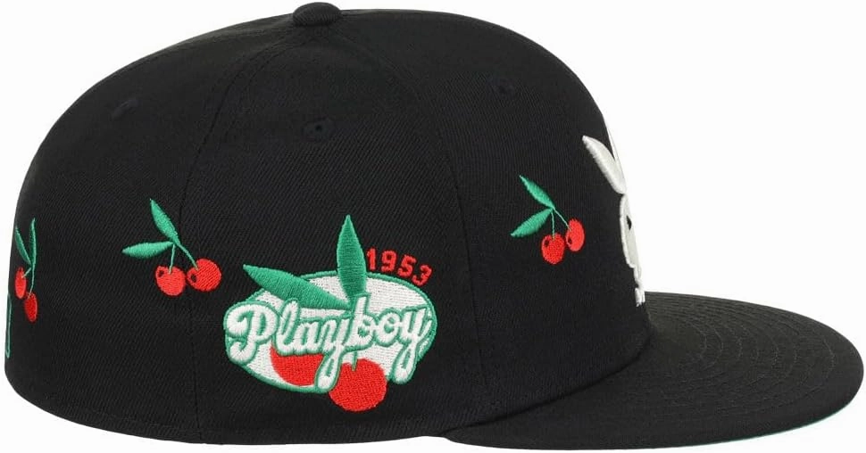 Playboy Cherry Fitted Flat Bill Hat