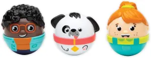 PlayMonster Playskool Weebles My Best Friends - Weeble Wobble Preschool Toy for Toddlers, 2 Weebles Characters   1 Weebles Pet Dog for Kids Ages 12 Months and Up