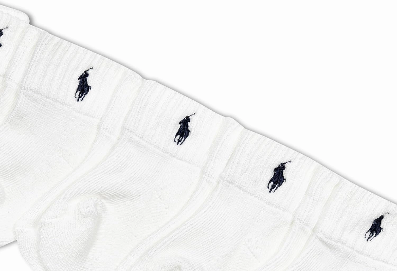 Polo Ralph Lauren Baby Classic Sport Ankle Socks-6 Pair Pack-Soft Stretchy Yarn & Stay Up Top