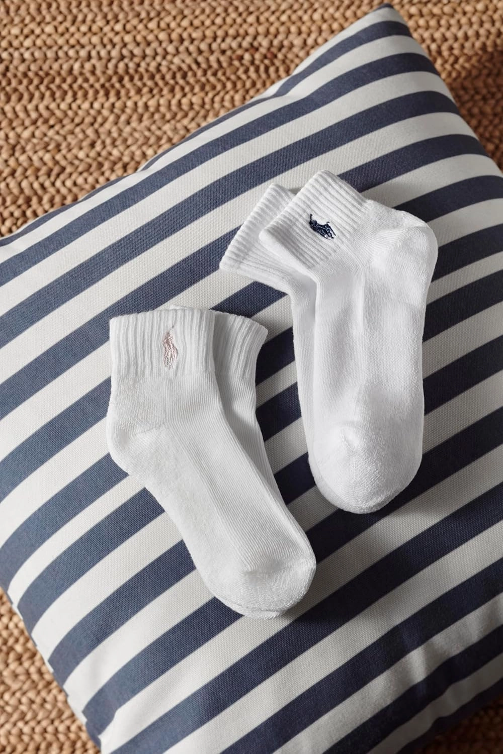 Polo Ralph Lauren Baby Classic Sport Ankle Socks-6 Pair Pack-Soft Stretchy Yarn & Stay Up Top
