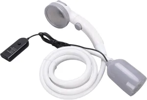 Portable Camping Shower Kit, 12V Car Powered, IPX7 Water proof with 3 Spray Modes, 1.8m Hose, Ideal for Outdoor Travel, Pet Bathing