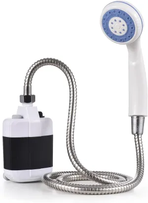 Portable Camping Shower Pump, Rechargeable Electric Pump with USB, for Outdoor Camping, Car Washing, Pet Cleaning