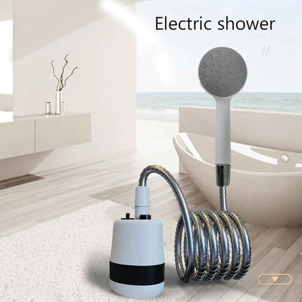 Portable Shower Camping Outdoor Shower Handheld Electric Shower Battery Powed Compact Handheld able Camping Showerhead