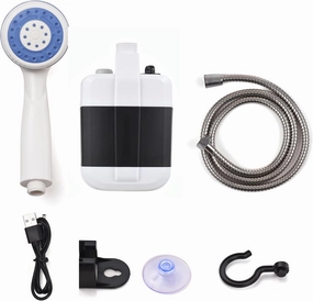 Portable Camping Shower USB Reable Electric Shower Pump for Camping Car Washing Gardening Pet ing