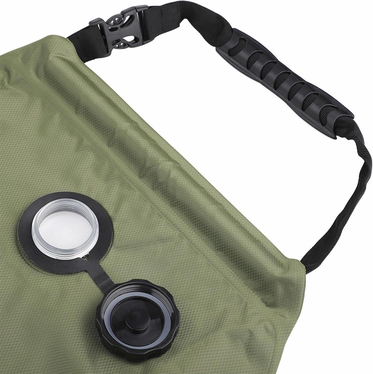 Portable Solar Powered Shower Bag for Outdoor Camping, Detachable Hose with Switch, Switchable Shower Head, Suitable for Travel, Beach, Swimming, and Hiking
