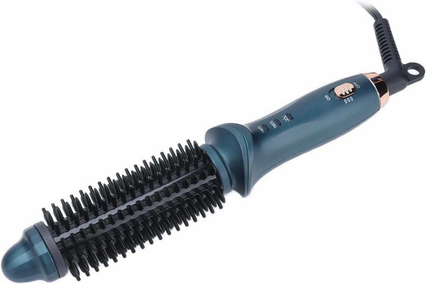 Portable ThermoElectric Dual Purpose Hair Brush for Straight and Curly Styles