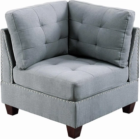 Poundex Grey Modular Corner Sofa