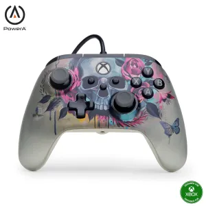 PowerA Advantage Plus Wired Controller for Xbox Series X|S - Bloom & Gloom, officially licensed, adjustable height thumbsticks, hall effect, mappable buttons, works with Xbox One and Windows 10/11 PC