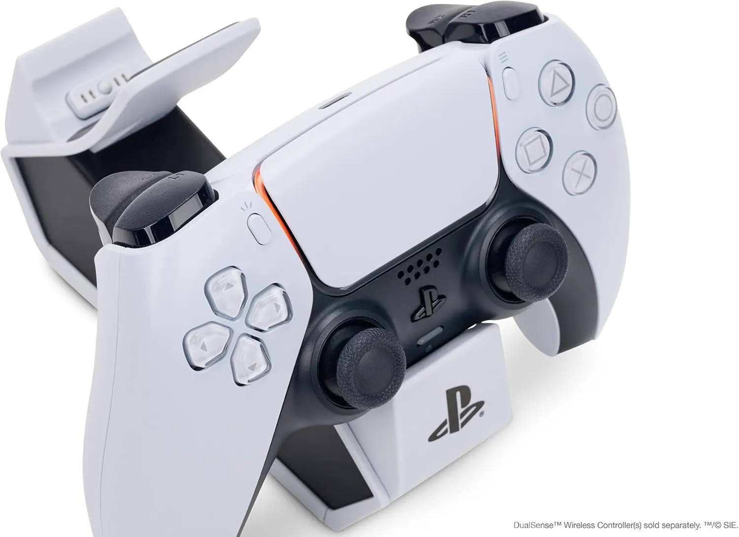 PowerA Twin Charging Station for Dualsense Wireless Controllers, Charge, Sony PlayStation, PS5, Officially Licensed