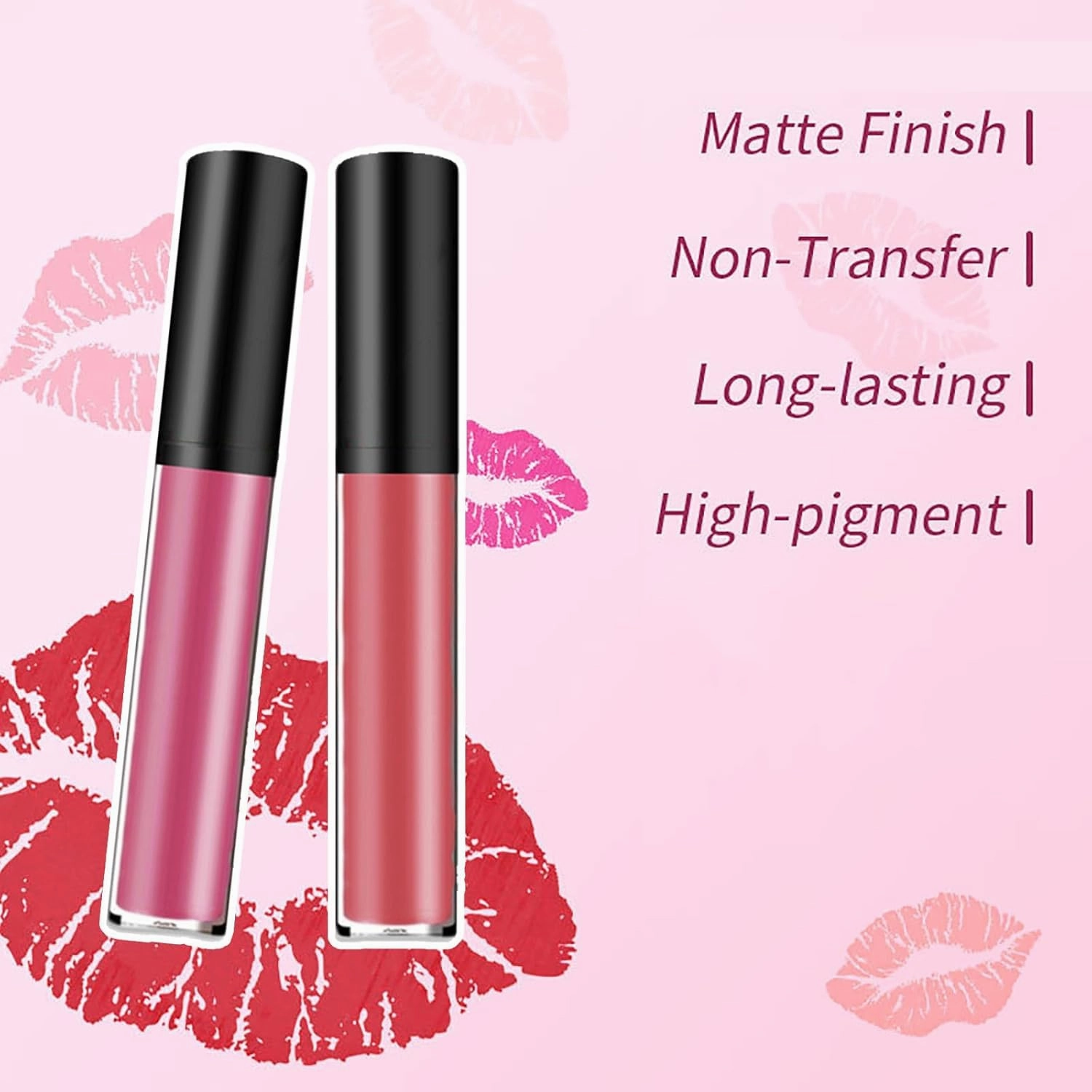 Probablei Lassi Lips Staining Lip Oil, Lassi Lips Staining Long-Lasting Moisturizing Lip Oil, Smooth Application, Long-Lasting Color (Set-B, 4 Pcs)