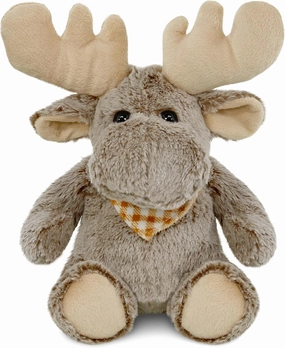 Puzzled Super-Soft Sitting Moose Plush, 11"