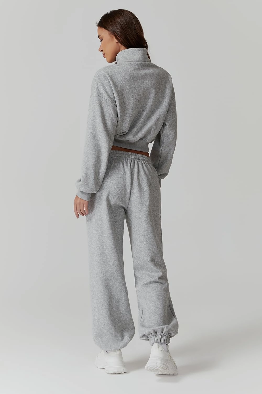 QINSEN Womens 2 Piece Oufits Full Zip Jacket Long Sleeve Sweatsuits Fleece Lounge Tracksuit with Joggers