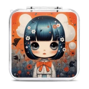 QMNBTES Anime Pictures Switch Game Case Switch Game Holder Cartridge Case Storage 12 Games & 2 Micro Sd Card Slots, Travel Carry Cases, Portable Games Card Storage, Hard Shell, Buckle Closure