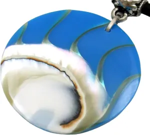 Rare Natural Nautilus Shell Necklace, Adjustable Beads Cord Nautilus Necklace for Women Men Handmade Mother of Pearl Jewelry FA351